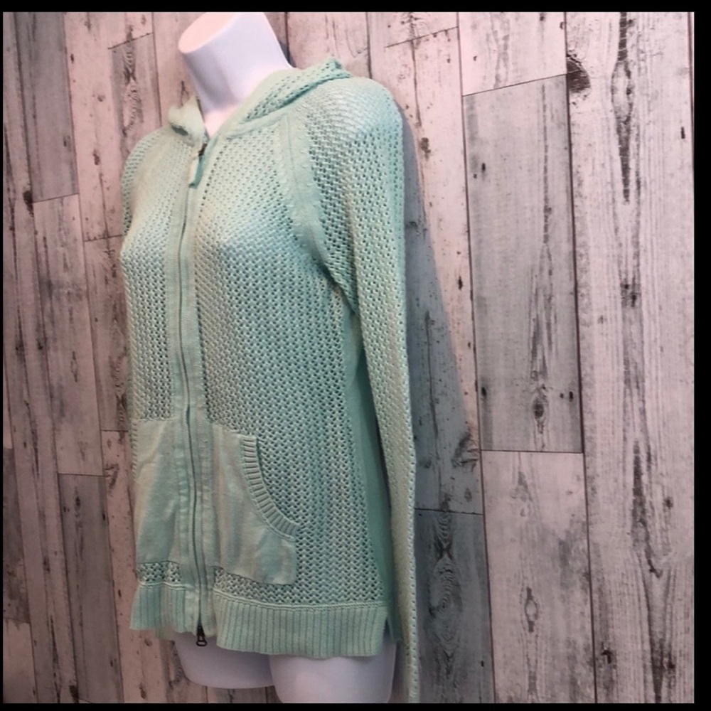 Athleta Sunscape Knit Zip Hoodie Medium View 3